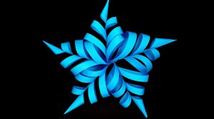 Простые Снежинки из Бумаги для нового года