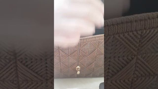 Пластиковая канва и пряжа макраме 3 мм .