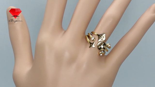 Bije.ru: Позолоченное кольцо с фианитами Bassa (Васса) смотреть онлайн