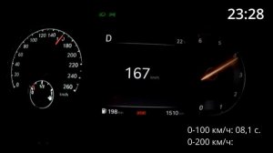 GENESIS GV70 2.2D (Разгон 0-200 км/ч.)
