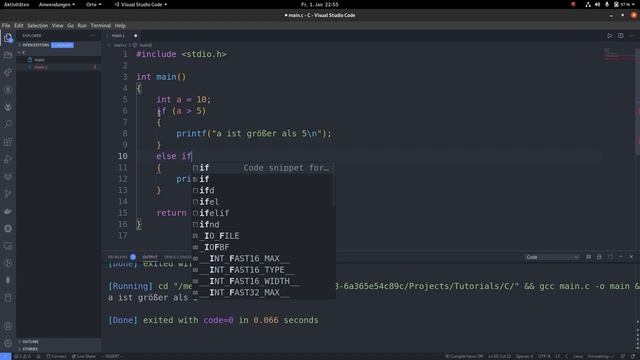 C Tutorial #03 if-Abfragen [Full-HD] [Deutsch/German] смотреть онлайн