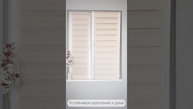 Рулонная штора День-ночь цвет Бежевый PEORA. Установка рулонной шторы день-ночь окно