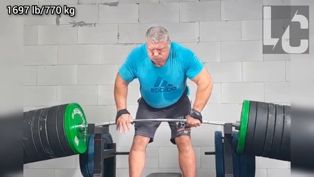 Old Man Lifted 1697 lbs Off The Rack смотреть онлайн