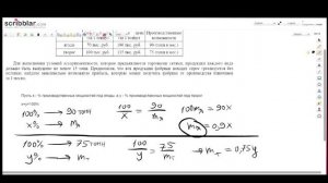 ЕГЭ по математике, Экономическая задача. Фабрика, производящая пищевые полуфабрикаты