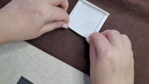 как обработать салфетку,простой способ