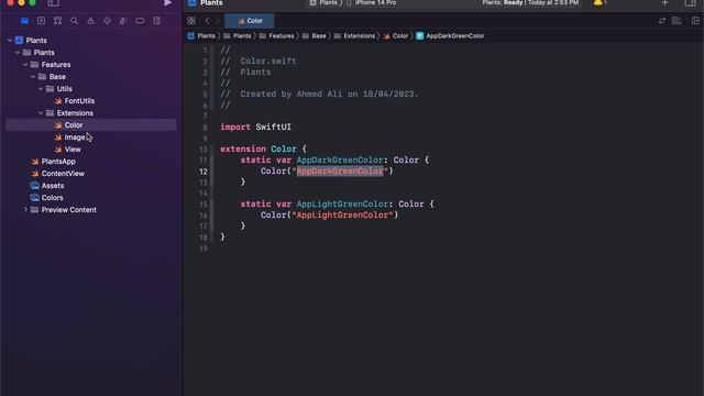 Project Setup  | Plants App UI Design | SwiftUI