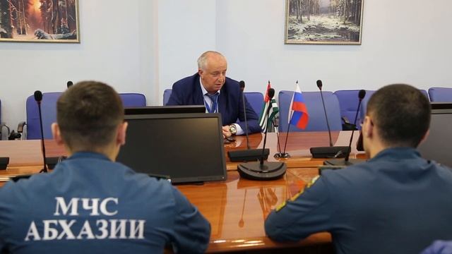 Глава спасательного ведомства Абхазии Лев Квициния принял участие в международной онлайн-конференци смотреть онлайн