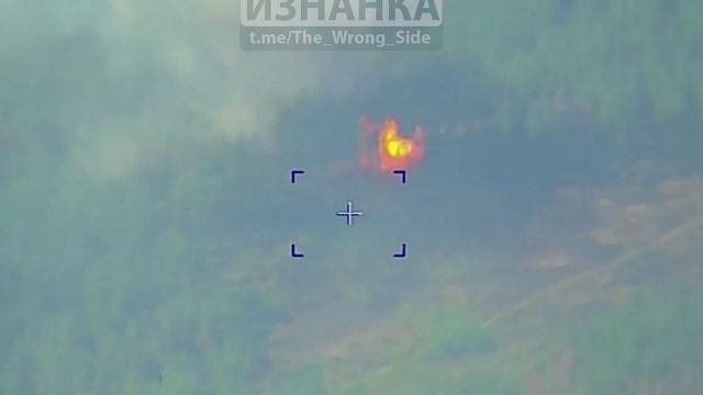 Уничтожение очередной САУ укровермахта с помощью корректируемого 152-мм снаряда «Краснополь»