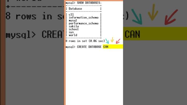 Create DataBase in MySQL #mysql #createdatabase #mysqltutorial