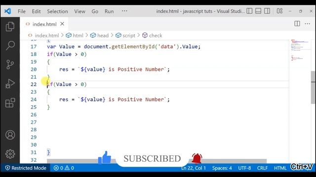 JavaScript Tutorial in Hindi / Urdu part 33 JavaScript Find Positive, Negative & Zero Numbers