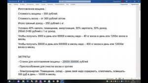 Производство вощины - бизнес и диверсификация на своём и покупном воске.