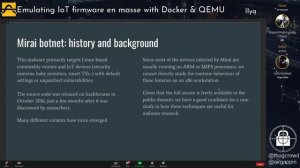 AirGap2020.05: Emulating IoT firmware en masse with Docker & QEMU - Ilya