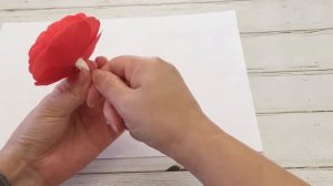 Crepe paper camellia tutorial | How to make paper flower | Paper camellia branch