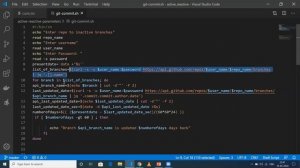 Identifying inactive branches in github repo | Shell script