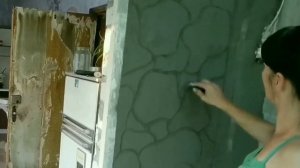Из цемента и плиточного клея камень в сочетании с фактурой Совсем не трудно!