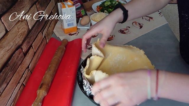 #французскийпирог#готовимкакАни#КИШ         "КИШ" с курицей и брокколи