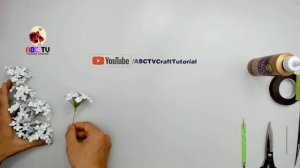 ABC TV |  How To Make Snowball Viburnum Paper Flower (Slowly) - Craft Tutorial