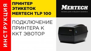 Принтер этикеток MPRINT TLP 100 TERRA NOVA подключаем к ККТ Эвотор