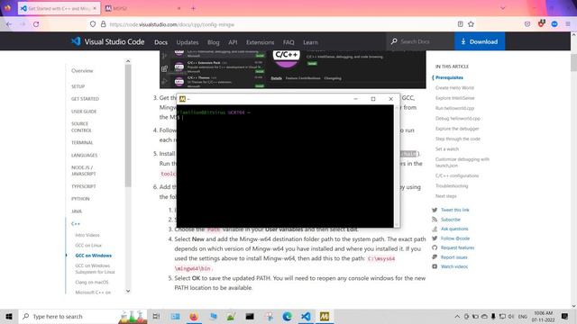 VScode || C || run and debug || windows 10