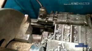 Самодельный токарный станок режет почти на всю пластину