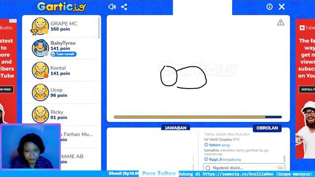 🔴[LIVE] MABAR GAME TEBAK GAMBAR SERU DENGAN VIEWER !! GARTIC.IO INDONESIA смотреть онлайн