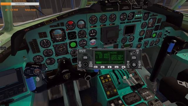 #019, X-plane11, Сейшельские острова - Дар-эс-Салам, Ту-154М