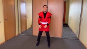 Веселая утренняя зарядка для детей №1. Красный и синий.