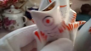 Фарфоровый штоф Рыбка, Полонского фарфорового завода.