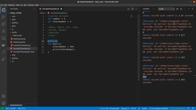 10 Menit Ngoding - Variabel dan Tipedata di Kotlin - Boom Coding смотреть онлайн