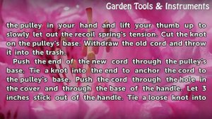 How to Replace the Starter Cord in Poulan Pro 31cc Trimmer