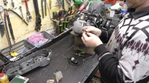 Диагностика двигателя 150cc 157QMJ Запуск на столе (подключение электрики)