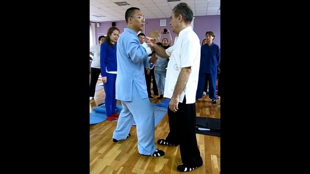 Семинар мастера Ван Лина. Москва, октябрь 2017 года. Пэн Ши, парная работа. смотреть онлайн