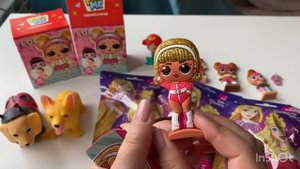 Распаковка кукла lol, принцессы Disney и собака в костюме