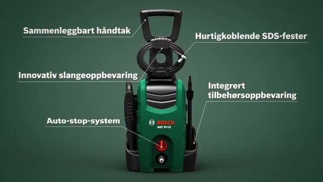 Bosch høytrykksspyler AQT 33-10 lett og kompakt for grunnleggende rengjøringsoppgaver смотреть онлайн