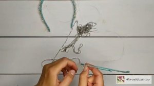 Тонкий ободок из стразовой цепочки своими руками