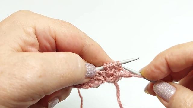 Узор спицами     Крупная ежевичка 