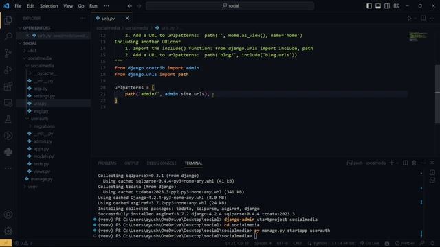 Setup & Demo | Part-1 | Social Media Website From Scratch Using Django |Python |Full Stack| By Ayus