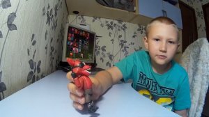 Фокси из пластилина Фнаф Аниматроники из пластилина Foxy from clay FNAF World