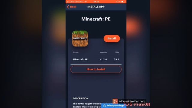 Как скачать minecraft PE бесплатно на IOS смотреть онлайн