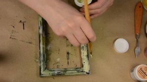 Деревянная рамка. Эффект состаривания.