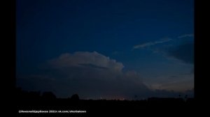 Ночная гроза  Night thunderstorm Lightning