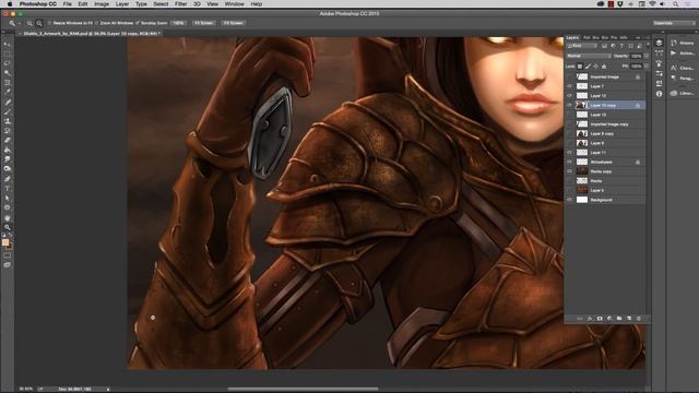 Digital Painting tutorial Adding Highlights and Textures in Photoshop with Blending Modes смотреть онлайн