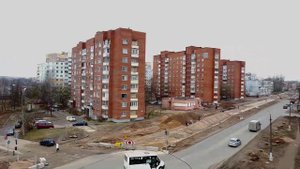 В Витебске продолжается реконструкция улицы Гагарина