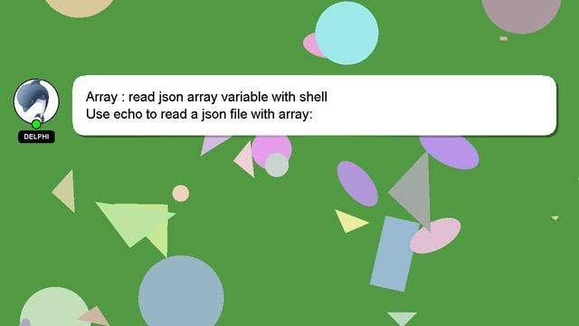 Array : read json array variable with shell смотреть онлайн