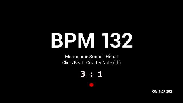 Metronome BPM 132 / Hi-hat смотреть онлайн