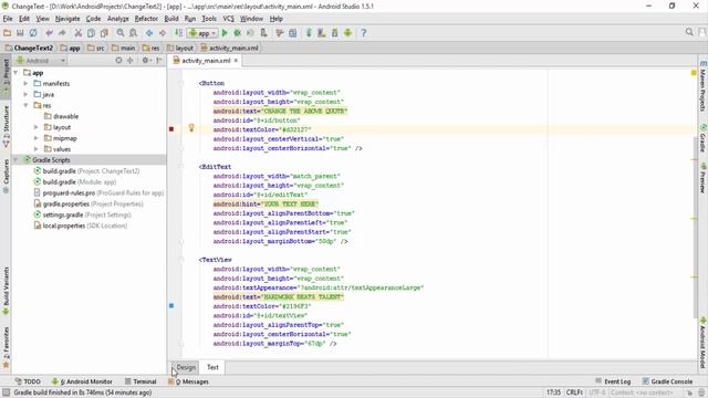 11. HOW TO CHANGE TEXT AND BACKGROUND COLOR IN ANDROID STUDIO | ANDROID APP DEVELOPMENT