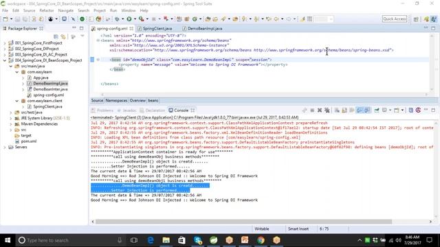 Java Framework tutorial |Spring | Spring Bean Scopes | Onlineit tutorials