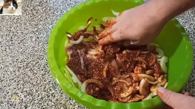 Мясо Книжка с Черносливом в Сливовом Соусе