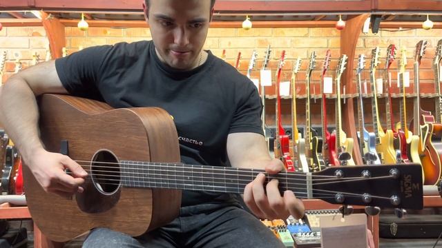 Обзор акустической гитары Sigma Guitars DM-15 Dreadnought All-Mahogany Satin Natural | SKIFMUSIC.RU смотреть онлайн