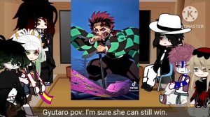 Uppermoons + Muzan react to Tanjiro Kamado ||kny||part 1/1